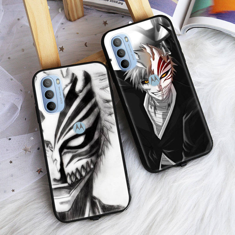 AD90 Anime Bleach Black Case for Samsung Note 20 Lite S24 Ultra S23 S22 A05 A06 A11 A71 A15 A16 A13 A24 A25 A33 A52 A53 M55 M35 Sofe Cover