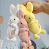 Cute Rabbit Plush Toy Schoolbag Pendant for Girl Love Bag Long-Eared Bunny Pendant Stuffed Animal Keychain