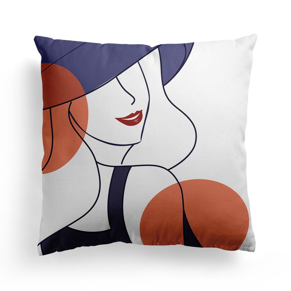 New Nordic Abstract Art Pillowcase Beauty Floral Leaves Home Sofa Bedside Pillow Sleeping Pillow Cushion Cover
