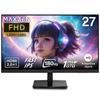 Gaming Monitor Monitor 27 Inch 180Hz 180hz FHD Flickerless 27 Type FullHD Blue Light Cut HDMI Black MAXZEN MGM27IC03 Maxzen Non-Glare Adaptive-Sync