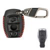For Mercedes Benz A B C E S Class CLA CLS GL GLS GLA GLK SLK SLS AMG GLC PU Leather Remote Key Fob Ring Case Cover 2 Button Auto