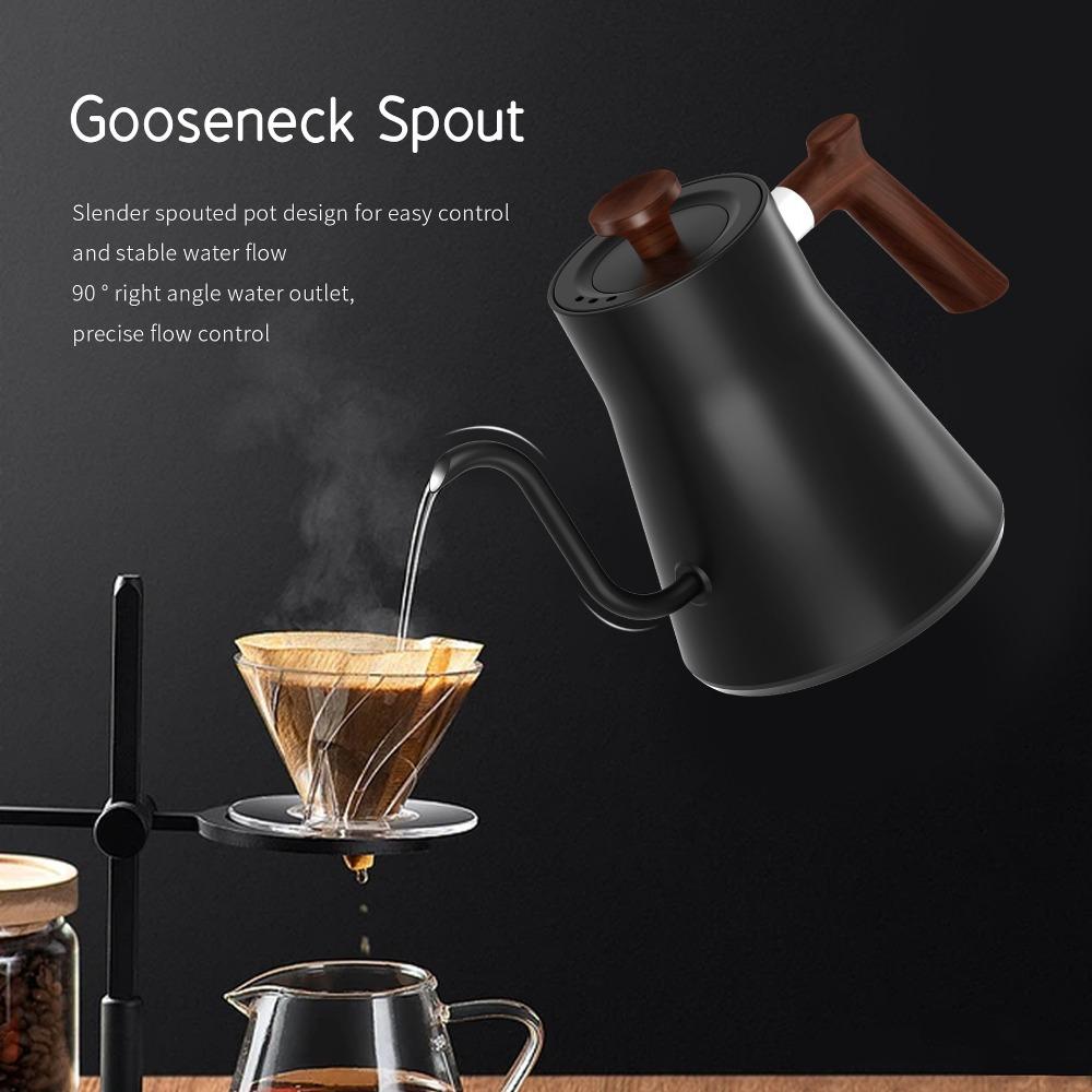Intelligent Thermostatic Electric Kettle, Hand Brewing Kettle, Coffee Pot, Gooseneck Kettle