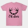 T Shirt Women Oh Deer Harajuku Print Kawaii Tshirt Summer Short Sleeve Female T-Shirt Top Tee