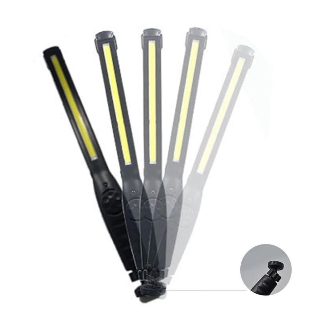 1PC COB LED Flashlight Magnetic Work Light USB Rechargeable Torch Hook Portable Lantern Inspection Light Camping Car Repair Lamp