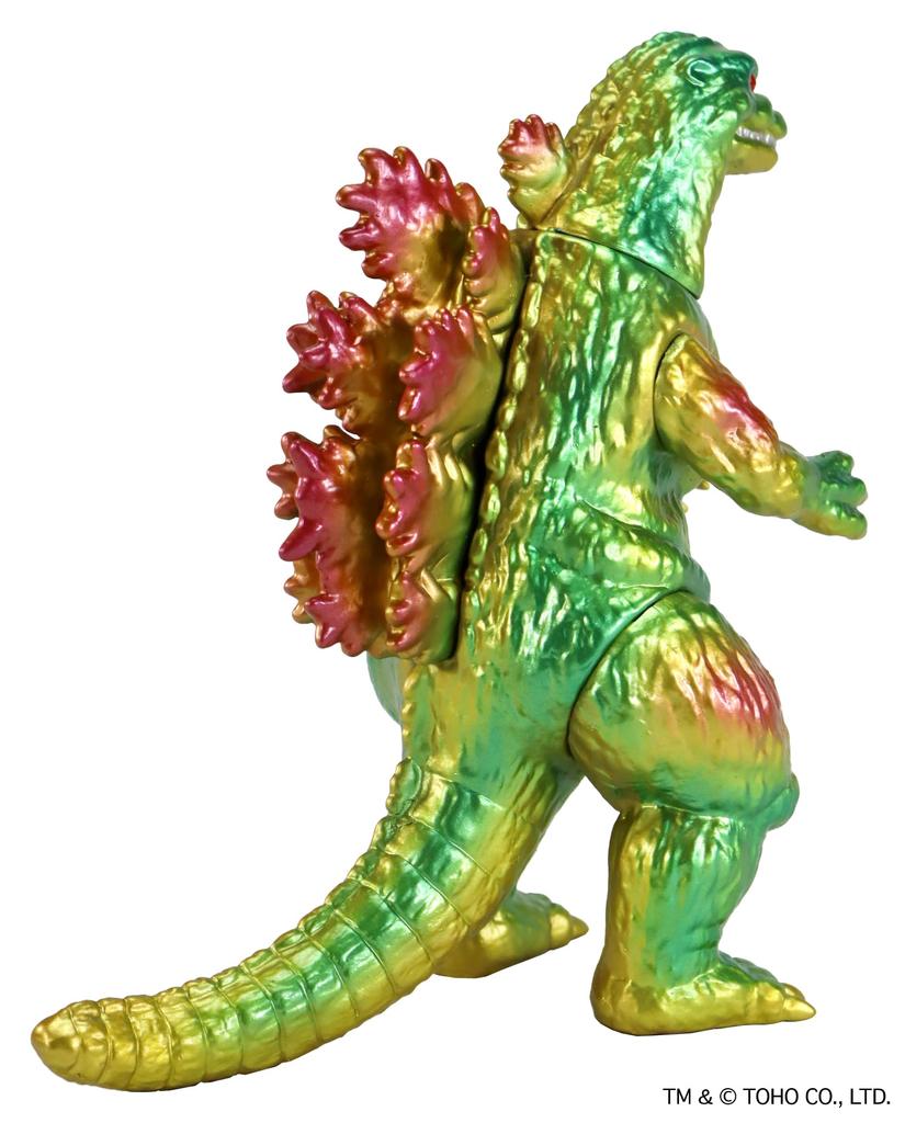 CCP Middle Size Series Godzilla Lime Green Metallic 120mm PVC Painted Finished Soft Vinyl Figure [11th] (1995) Ver. Approx.