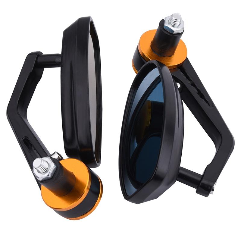 Motorcycle 7/8\ Handle Bar End Rearview Side Mirrors For Ducati Honda Yamaha KTM Etc