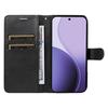 For Oppo Reno14 5G (China)/Oppo Reno14 F 5G/Oppo Reno14 5G (Global) Leather Wallet Case with Strap Solid Color Phone Stand Cover