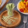 Disposable Fruit Fork Household Set Plastic Fruit Tag Eating Cake Dessert Fork Dessert Fork
