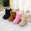 Warm Girl Boots Fashion Cute Winter Boot Simple Comfort Child Shoes Trendy Classic Snow Boot Sweet Daily Cotton Boots Botas Niña
