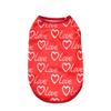 Mesh  Pet Dog Clothes Cute Letter Print Puppy Vest For Small Dogs Cats Costume Soft French Bulldog Pullover Festival Dress Up Apparel