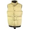 Woolrich 80s90s Vintage Down Vest Beige Men’s S Stand Collar Logo Buttons(USED)