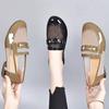 Hollow Low-heeled Sandals Flat-bottomed Soft-soled Loafers Low-top Shoes