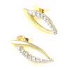 Les Trésors De Lily [F1296] - Gold Plated 'Darling' Earrings Golden White - 6x17 Mm