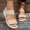 Fashion New Women Summer Fashion Sandals Mesh Casual Fish Mouth Sports Sandals Plus Size 43 Flying Woven Flat Shoes Sandalias Mujer