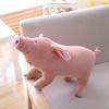 Simulation Lying Down Pig Sleeping Doll Throw Pillow Pink Piggy Plush Toy Pig Doll Birthday Gift Girlfriend