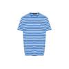 Polo Ss24 Logo Embroidered Striped Crew Neck Short Sleeve T-Shirt Men Tops Medium-Blue 710934662-002