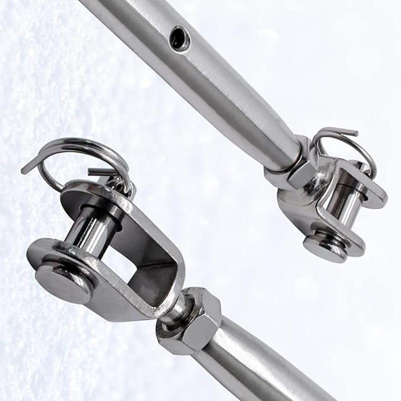 5PCS 304 Stainless Steel Rigging Screws Jaw and Jaw Turnbuckles Tightening Hardware For Stage Lighting Tent Safety Rope