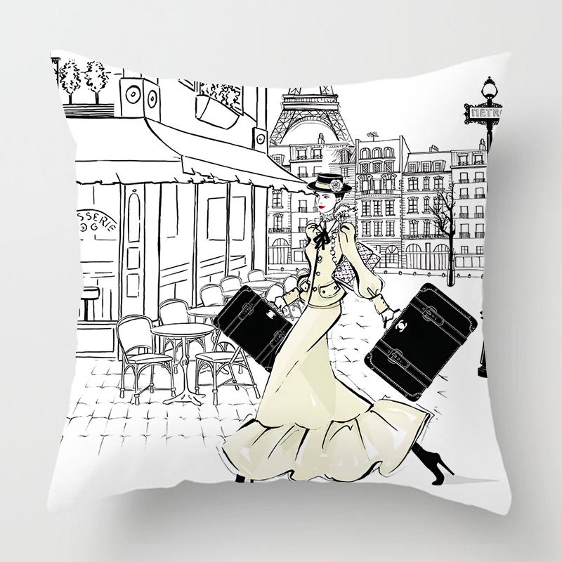 Fashion Ladies Pillowcase Home Decor Living Room Sofa Cushion Cover Home Decor Pillowcase
