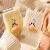 Cartoon Cute Japanese Thick Faux Mink Fur Women's Socks with Mid Length Socks Autumn and Winter Warm Floor Socks