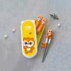 Edison Friends 4-piece Case Set, Right Hand, Owl Olly, 2 Chopsticks + 2 Spoons + 2 Forks + 2 Cases