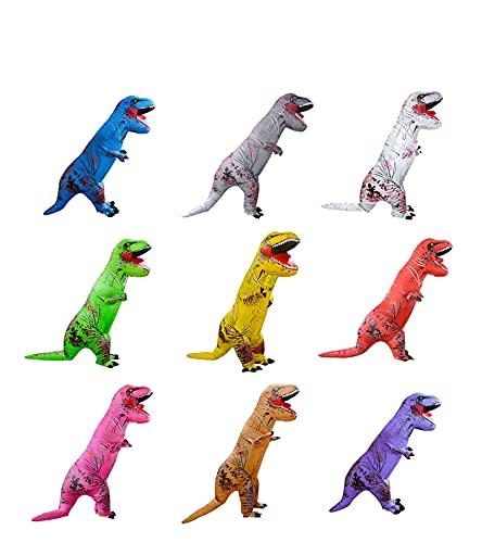 Leafdeer Adult Tyrannosaurus Inflatable Suit, T-REX Cosplay Costume (Orange)