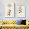 Creative Gold Flowers Oil Painting Home Decoration Canvas Painting Living Room Decoration Digital Oil Painting Cuadros Background Wall Decoration