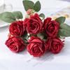 Artificial Flowers Silk Rose Bouquet For Festival Garden Home Table Vase Wedding Bridal Bouquet Decorati Diy Stage Prop Hotsales