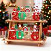 Christmas Wooden Ornament 2026 Santa Claus Snowman Desktop Decoration Christmas Sign For Home New Year Gifts Navidad