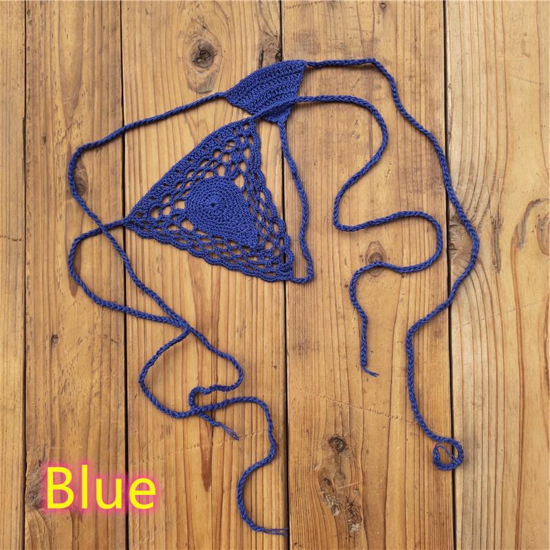 Handmade Crochet Bikini Micro Briefs, 13 Colors - Sexy European American Style, All-Cotton Mini Swim Briefs.