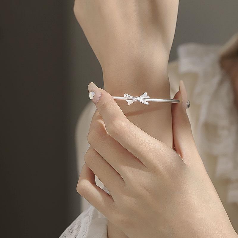 S999 Foot Silver Bracelet Women's Fresh and Fashionable Style Silver Bracelet Luxury Headpiece