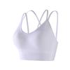 Thin Straps Integrated Fixed Cups Shockproof Gathered Sports Bra for Women Large U-shaped Beautiful Back Yoga Bra
