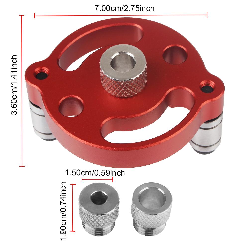 Single Hole Positioning Puncher Adaptive Center Puncher Wood Centering Drill Guide Locator Drill Bit Set