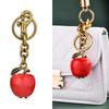 Unique Apple Shaped Key Rings Multifunctional Handbag Decoration Sturdy Alloy Texture Key Pendant Suitable for Daily Use