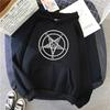 Gothic Mysterious Five-pointed Star Satan Print Hoodie Men's Simple Casual Hoodie Street Loose Sweatshirt Fleece Sportsw Hoodies & Sweatshirts Men’s