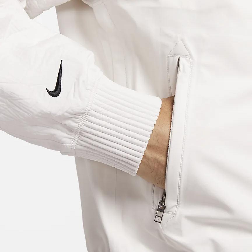 Nike Storm-Fit LeBron Adv Embroidered Polo Windproof Waterproof Casual Jacket Men Jackets White FB7126-030