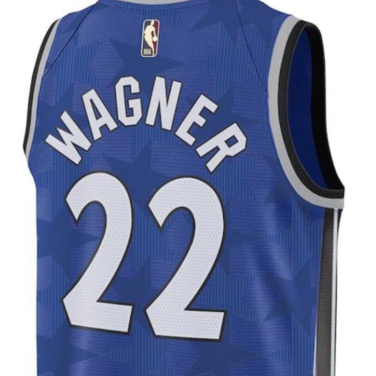 Nike X NBA Collaboration NBA Digital Letter Print Basketball Magic Team Retro Jersey 23-24 Season Wagner Tank Top Unisex Jersey Blue DX8612-481