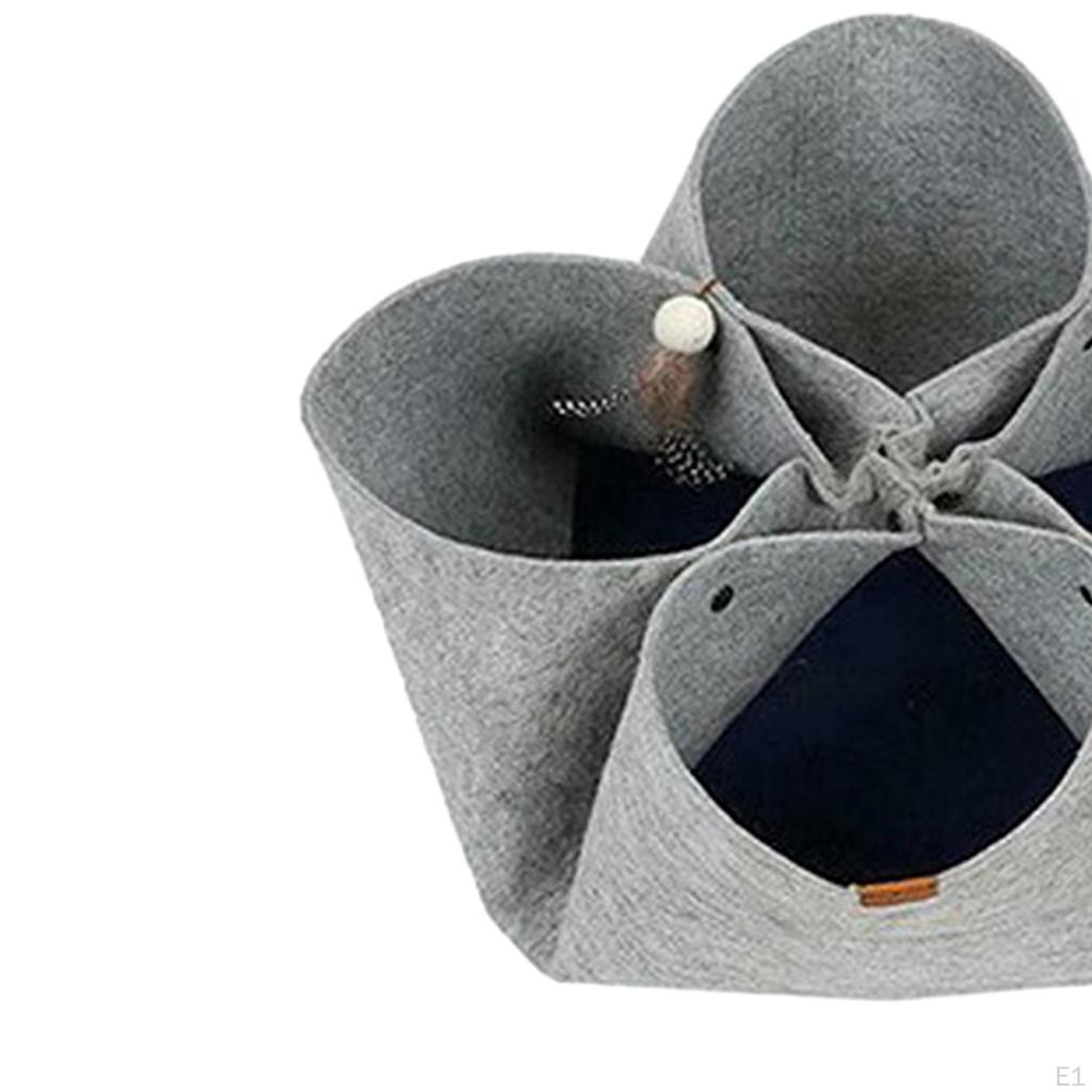 Cat Felt Tunnel Bed Hideaway Nest Collapsible Mat for Pets Kittens Small Animals