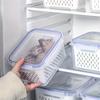 Multifunctional Sealed Freshness Box for Fruits and Vegetables with Drainage Sink-Kitchen Refrigerator Organizer Bins