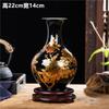 Chinese Style Ceramics Vase Jingdezhen Black Porcelain Crystal Glaze Flower Vase Home Decoration Accessories Handmade Vases
