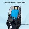 Child Bike Seat Rain Cover Transparent Window Bike Windshield Cover Bicycle Wind Protection Rain Awning for Camping Commuting