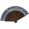 Kimono High Quality Painted Made In Karaki Medium Large Ayu [Stylish Iroha] Fan, Fan, Scented, Japan, Carving, Tanji, 22.5cm