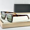 INS Fashion Luxury Square Tortoise Sunglasses for Men Classical High Street Top Quality Thick Acetate Solar Glasses for Male