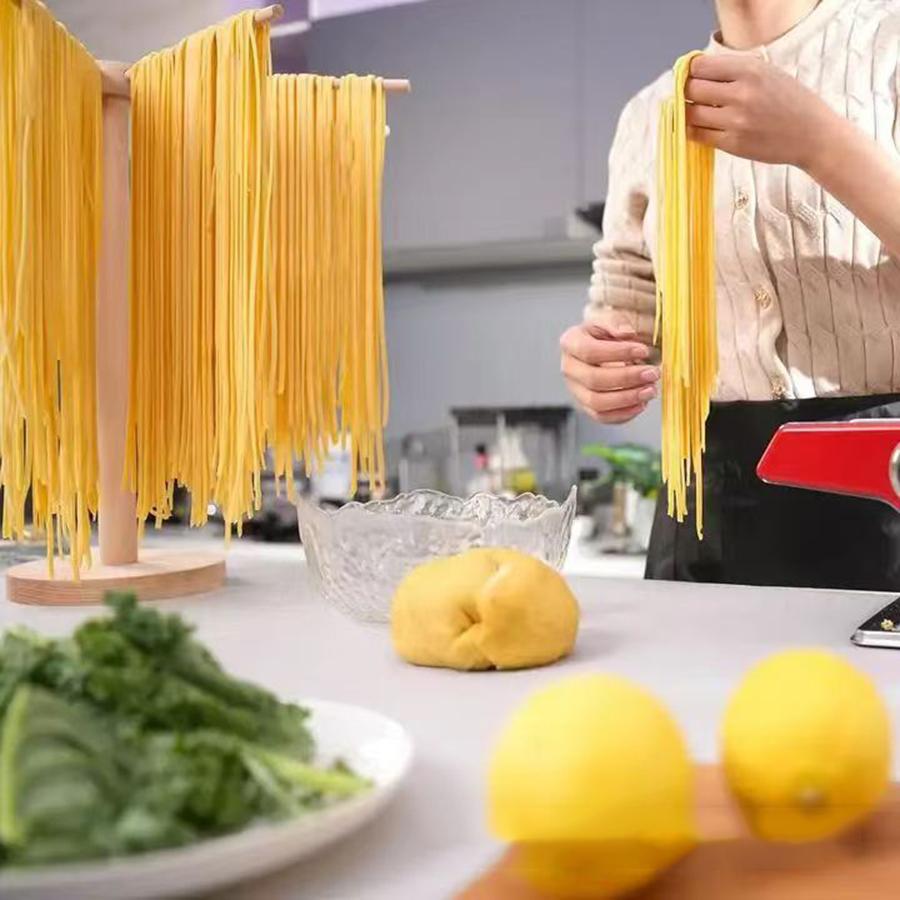 New Pasta Drying Rack Wooden Spaghetti Dryer Stand Noodles Drying Holder Hanging Racks Cooking Pasta Tools Kitchen Gadgets