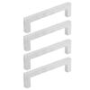 4Set Cabinet Handles 201 Stainless Steel Cupboard Pulls for Furniture Doors Desk Drawers12x12x96