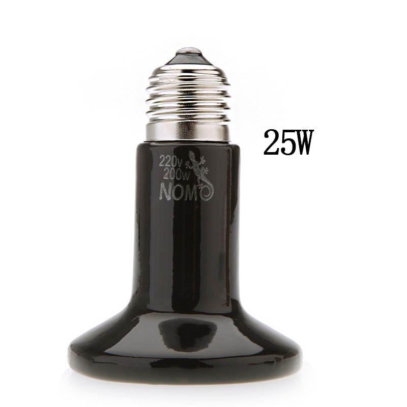 1 Pc 25W/50W/75W/100W/200W Ceramic Emitter Heater Lamp Pet Farm Animal Reptile Poultry Heat Breeding Light