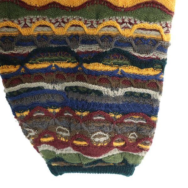 Coogi 90s Old 3D Overall Handle Long Sleeve 3D Wool Sweater S Knit Men's Used