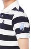 PEARLY GATES Men's Short Sleeve Polo Shirt (35th Anniversary Series Striped Pattern) / Golf / 053-4160203 121_Navy X White 4 [M]