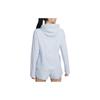 Nike Swift UV Solid Color Hooded Zip Casual Long Sleeve Sun Protection Top Women Tops Light-Blue FB7481-440