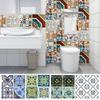 10pcs Waterproof Living Room Bathroom Renovation Decorative Retro Tile Sticker Self-adhesive