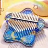 Acrylic Kalimba 17 21 Keys Cute Chromatic Kalimbas Sound Therapy Portable Mini Thumb Piano Children Beginners Practice Musical Keyboard Accessories